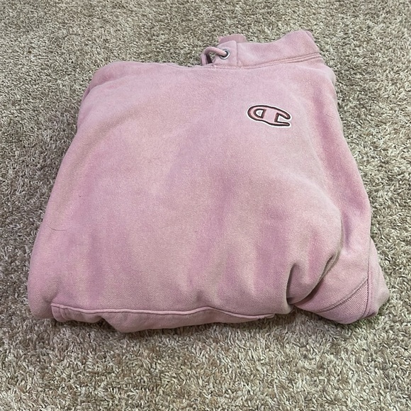 pink champion hoodie barley worn - Picture 1 of 3